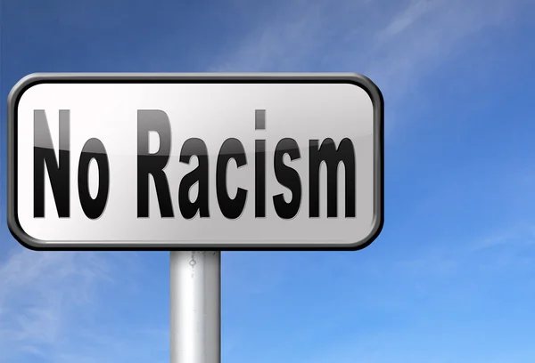 Arrêter le racisme et dire non à la discrimination — Photo