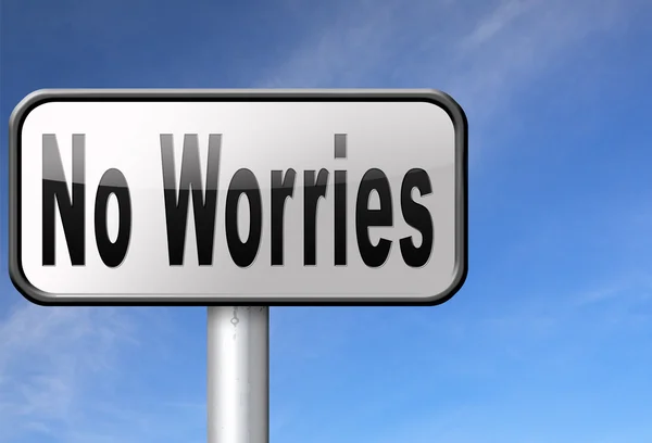 Stop worrying no worries keep calm — Stock Photo, Image