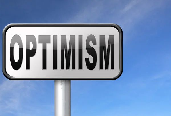 Optimisme denk positief — Stockfoto