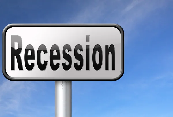 Recession crisis bank — Stock Photo, Image