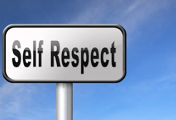 Önálló tisztelet és méltóság az önbecsülés — Stock Fotó