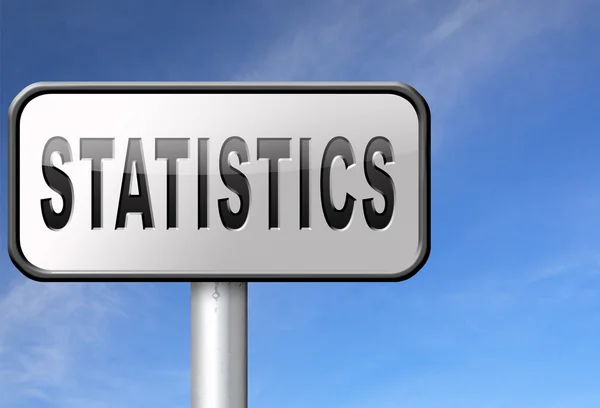 Statistik och dataanalys — Stockfoto