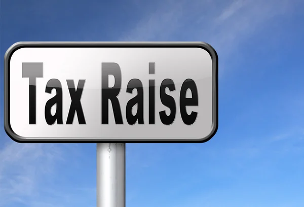 Tax raise raising — Stock Photo, Image