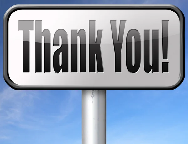 Thank you sign — Stock Photo, Image