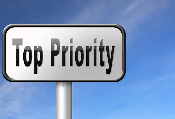 Top-Priorität und sehr wichtig — Stockfoto
