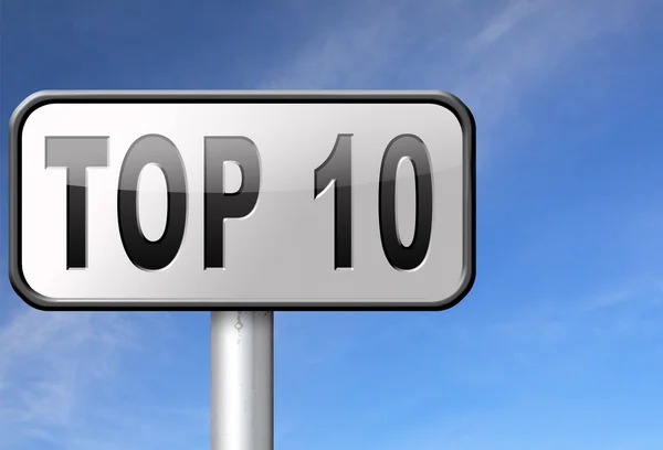 Top 10 charts — Stock Photo, Image