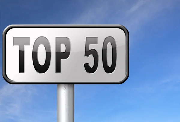 Top 50 charts — Stock Photo, Image