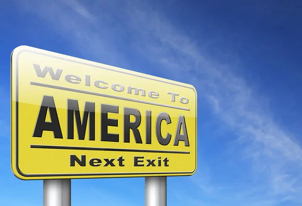 America yellow sign — Stock Photo, Image