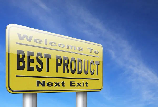 Best product yellow sign — Stock Photo, Image
