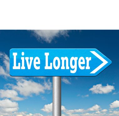 Live longer road sign clipart