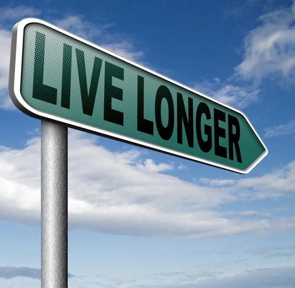 Žít déle, znamení — Stock fotografie
