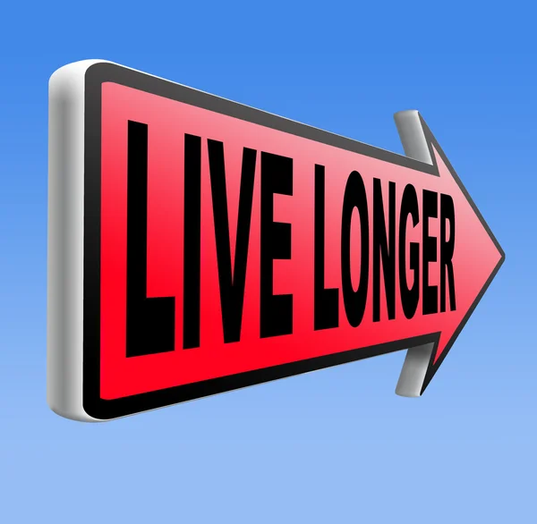 Leva längre och stoppa åldrandet — Stockfoto