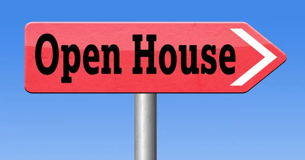 Open house sign — Stock Photo, Image