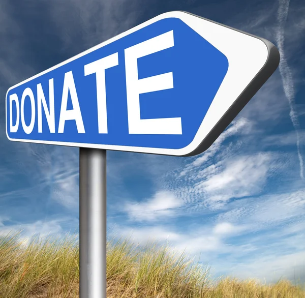 Donate charity — Stock Photo, Image