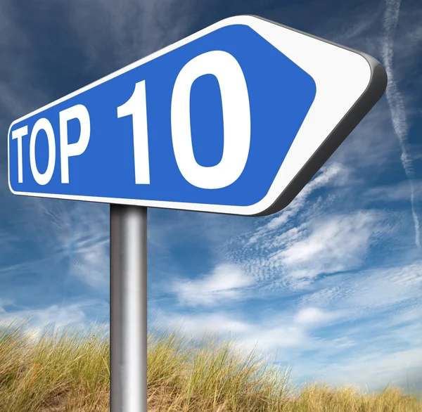 Top 10 grafieken — Stockfoto