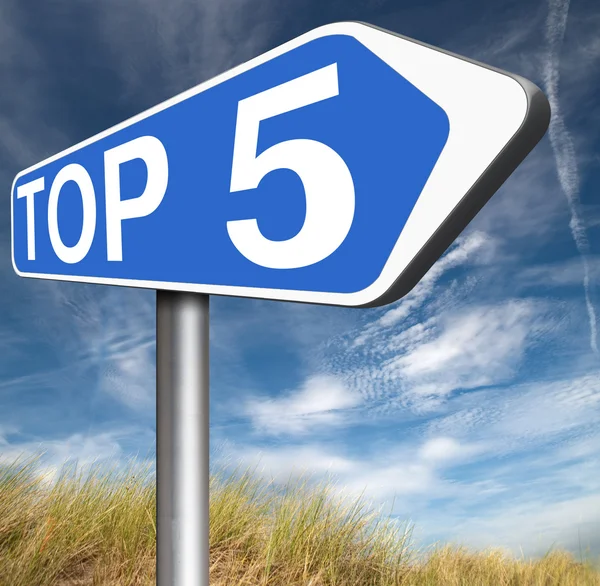 Top 5 gráficos — Foto de Stock