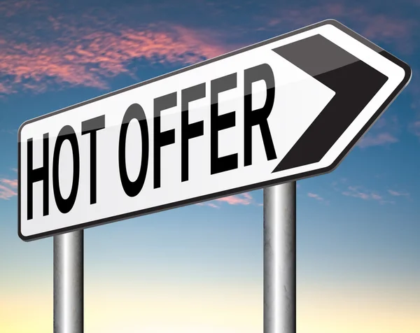 Hot offer sign — Stock Photo, Image