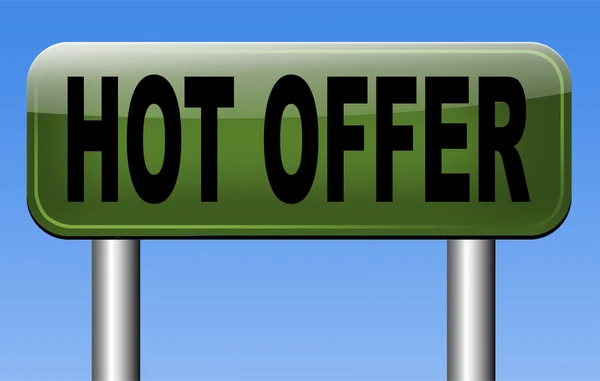 Hot offer sign — Stock Photo, Image