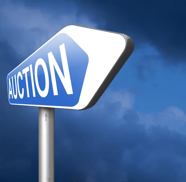 Online auction icon — Stock Photo, Image