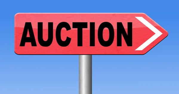 Online auction icon — Stock Photo, Image