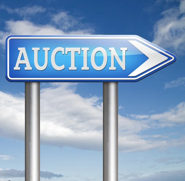 Online auction icon — Stock Photo, Image