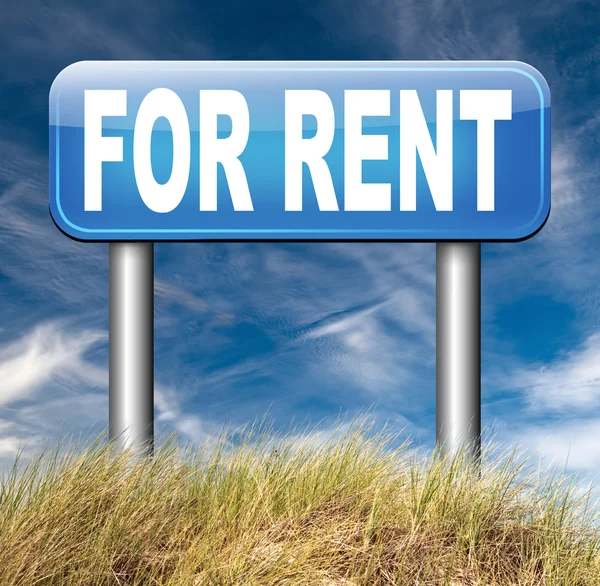 For rent road sign — Stock Photo, Image