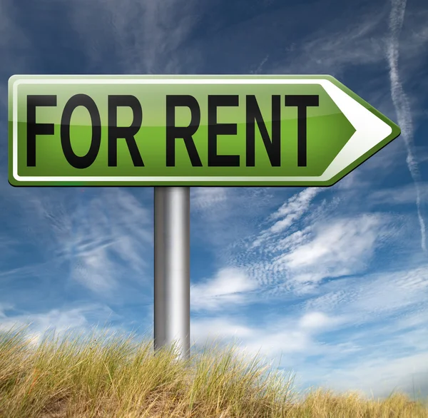 For rent road sign — Stock Photo, Image