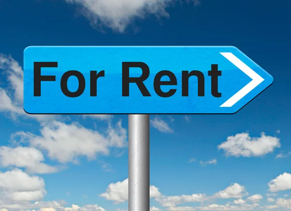 For rent road sign — Stock Photo, Image