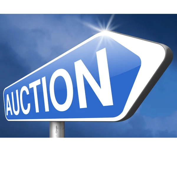 Bid online auction — Stock Photo, Image