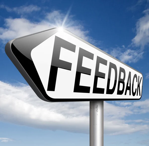 Feedback for service and customer satisfaction — Stock Photo, Image