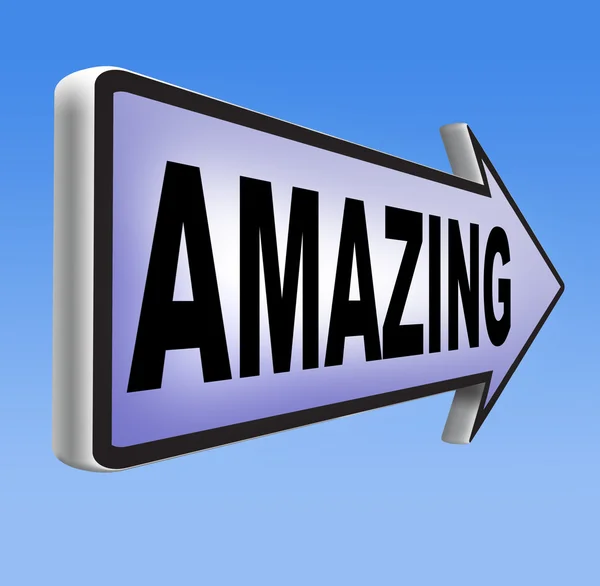 Awesome or wow sign — Stock Photo, Image