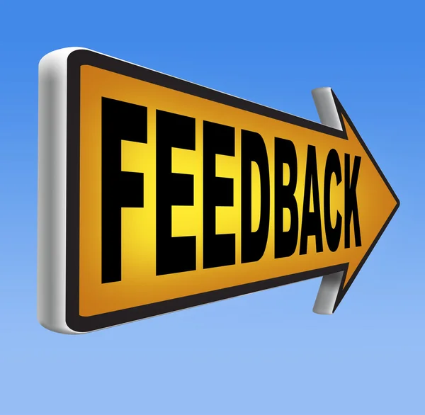 Feedback för service — Stockfoto