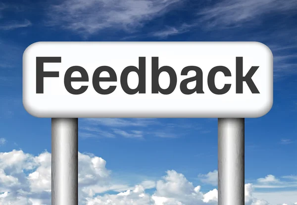 Feedback tecken — Stockfoto