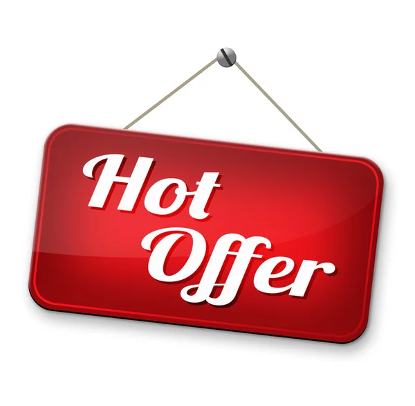 Hot offer sign — Stock Photo, Image