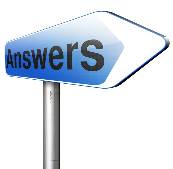 Search answer on the question — Stock Photo, Image