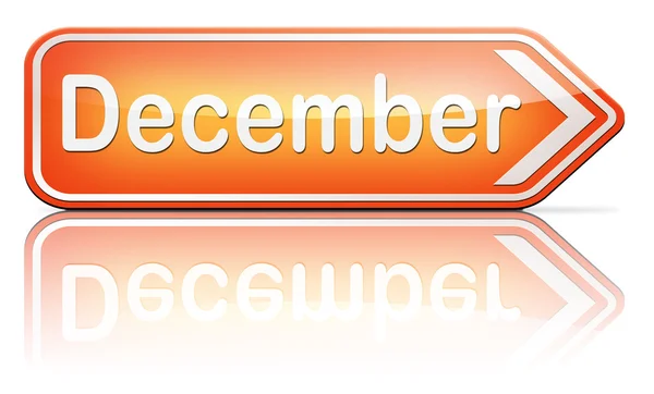 December az év utolsó hónapjának — Stock Fotó