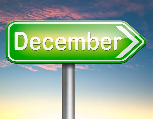 December is de laatste maand van het jaar — Stockfoto