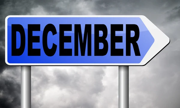 December is de laatste maand van het jaar — Stockfoto