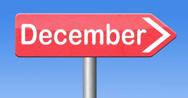 December is de laatste maand van het jaar — Stockfoto