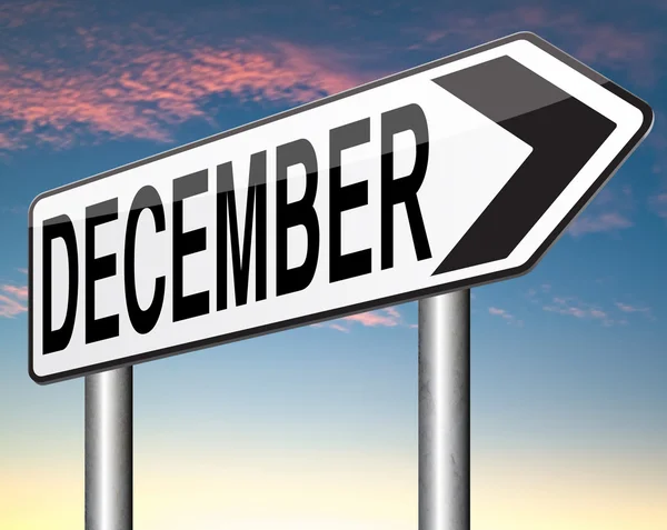 December is de laatste maand van het jaar — Stockfoto