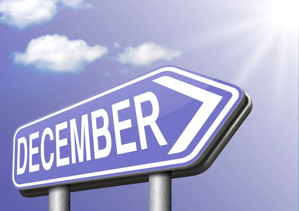 December is last month of the year — Stock Photo, Image
