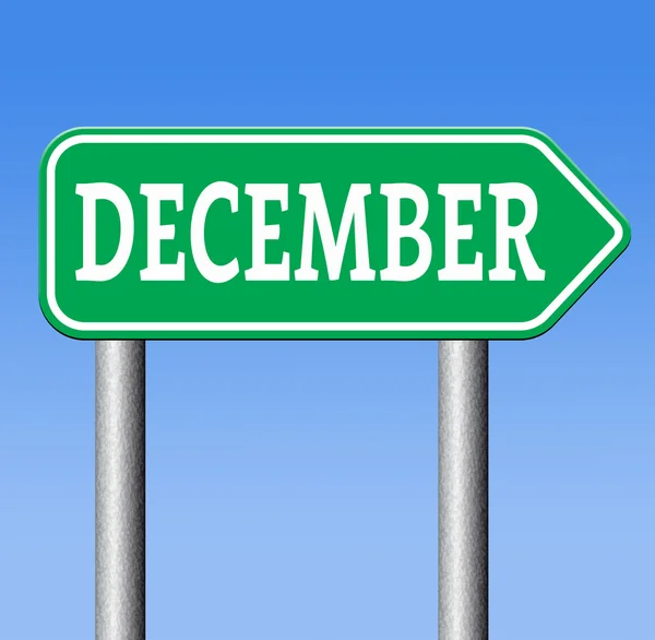 December is de laatste maand van het jaar — Stockfoto