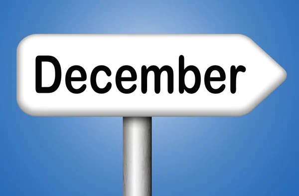 December is de laatste maand van het jaar — Stockfoto