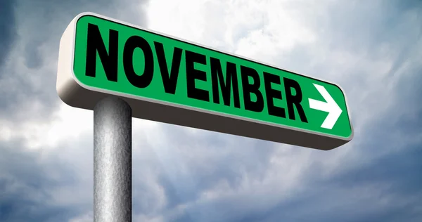 November nästa månad — Stockfoto