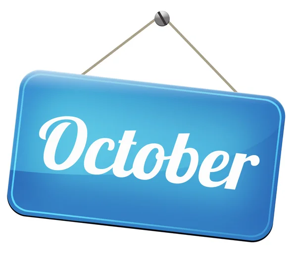 Oktober næste efterår måned - Stock-foto