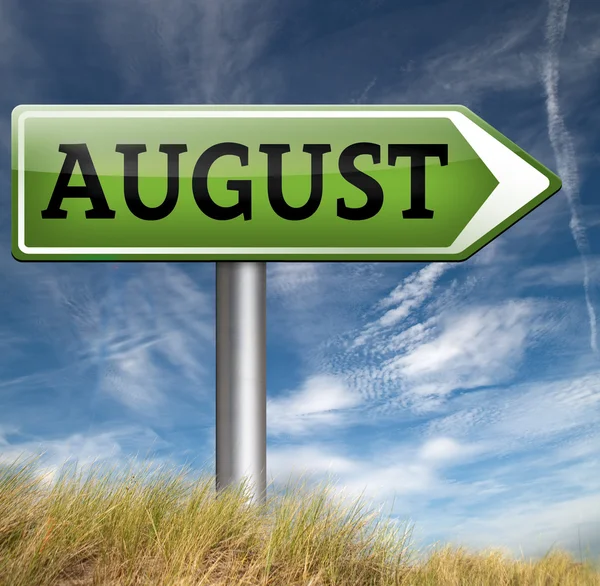 August sign — Stock Photo, Image