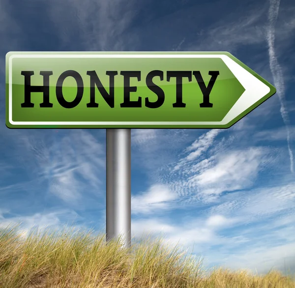 Honesty sign — Stock Photo, Image