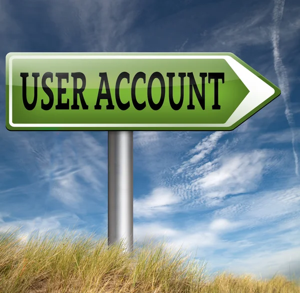 Your user account — Stock Photo, Image