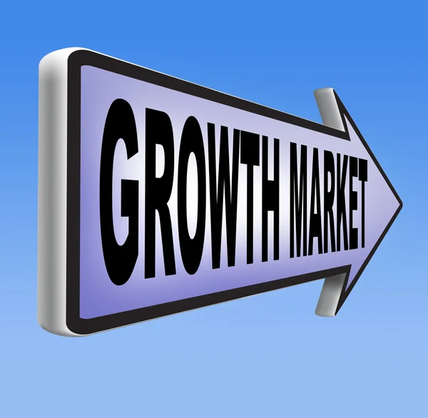 Growth market — Stock Photo, Image