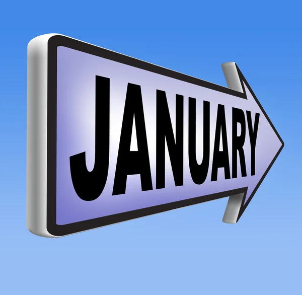 January first month of next year — Stock Photo, Image